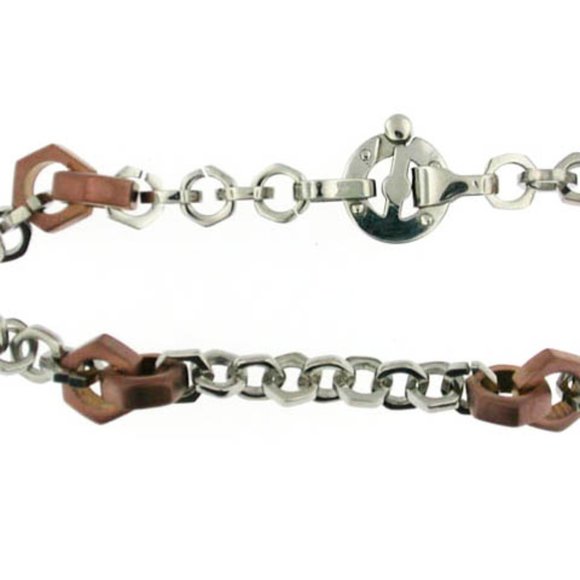 2 FOR $62! Men's Maronatto Stainless Steel Bracelet - Picture 4 of 4